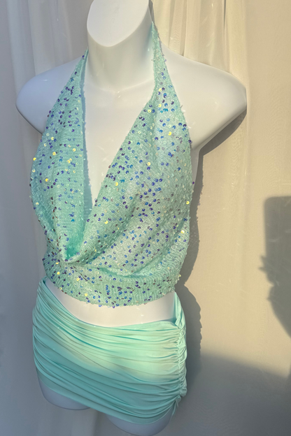 IBIZA COWL NECK TOP