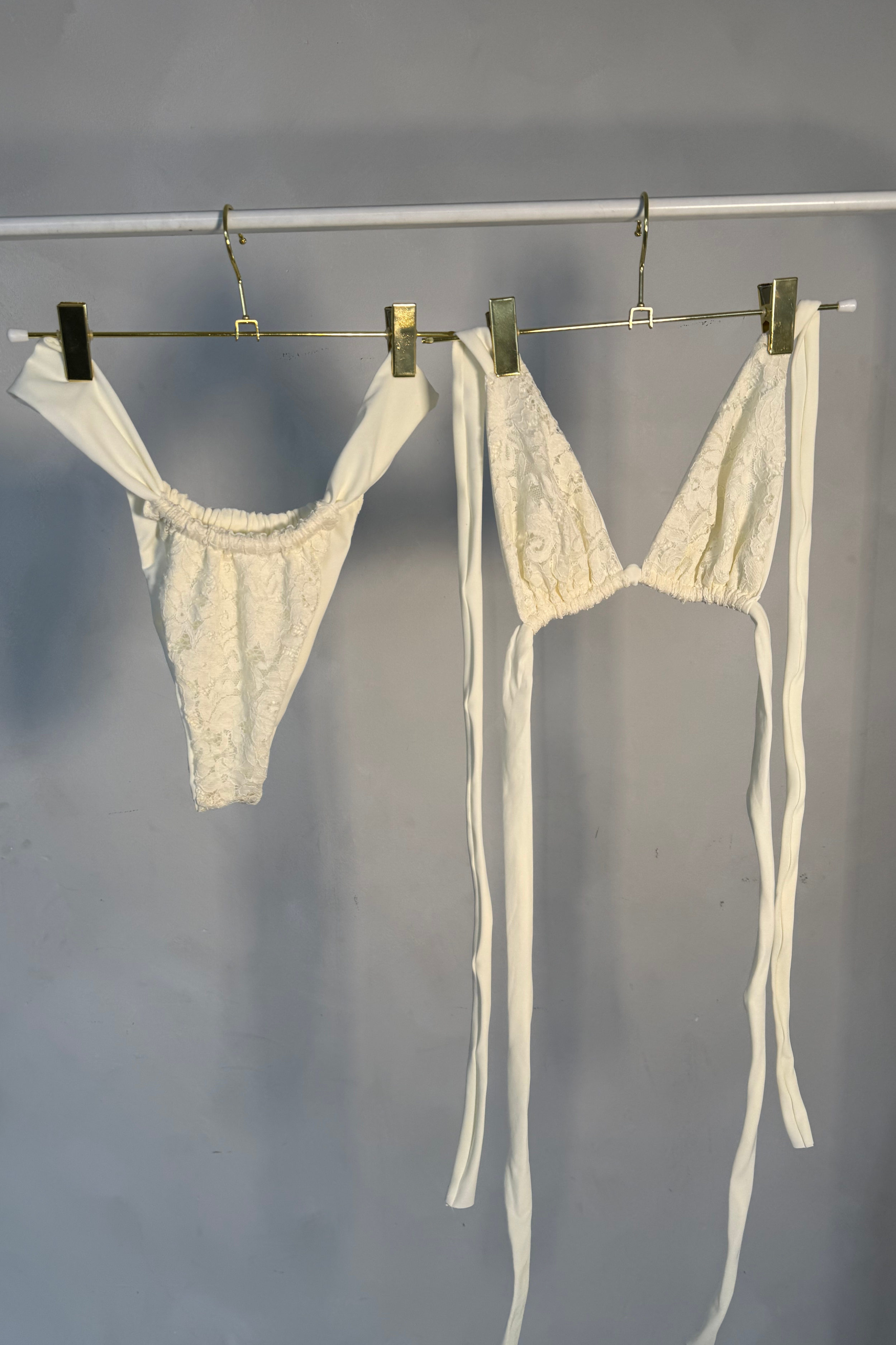 Classic Cream Lace Bikini