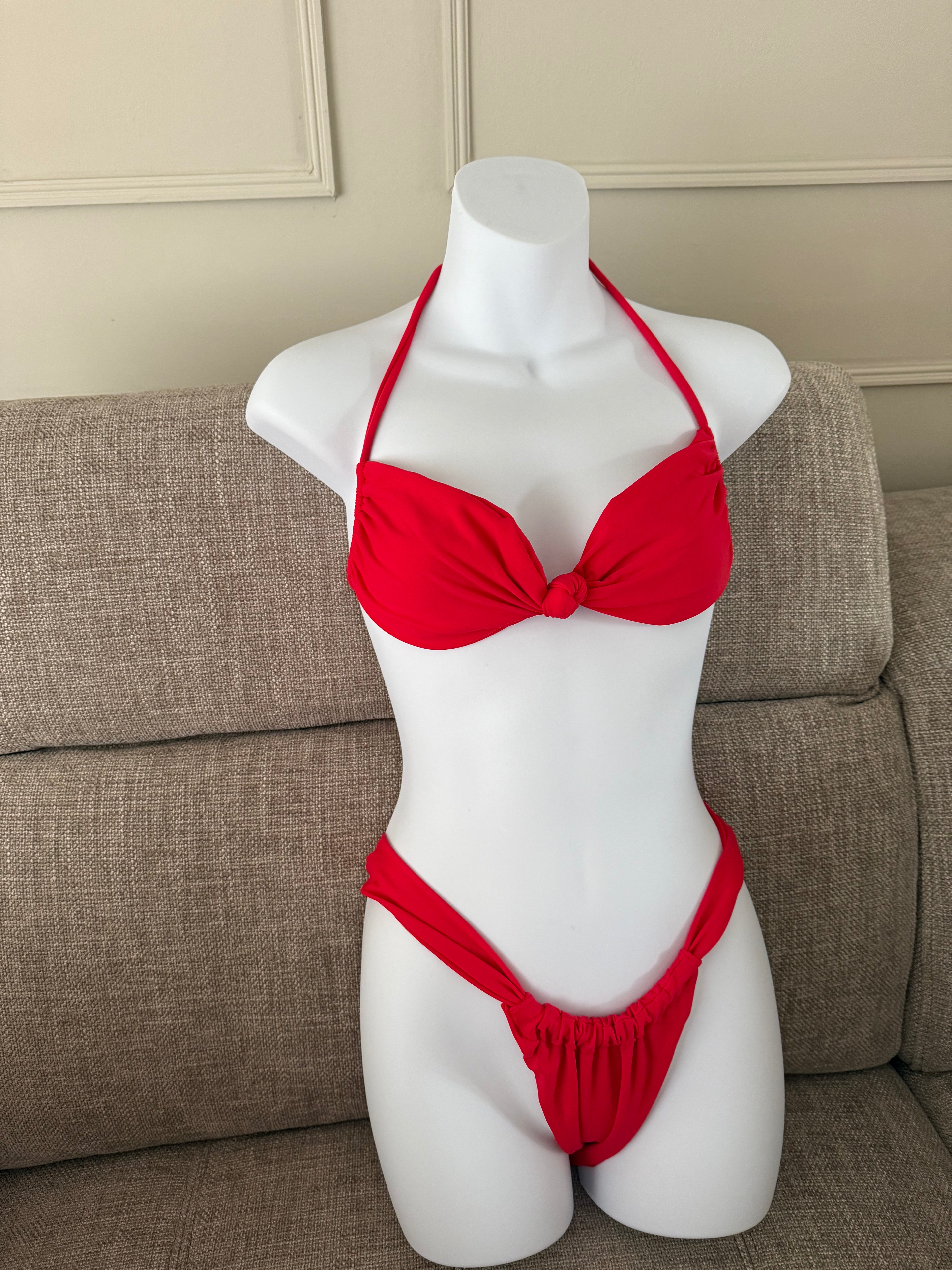 READY TO SEND - All Tied Up Bikini in Red