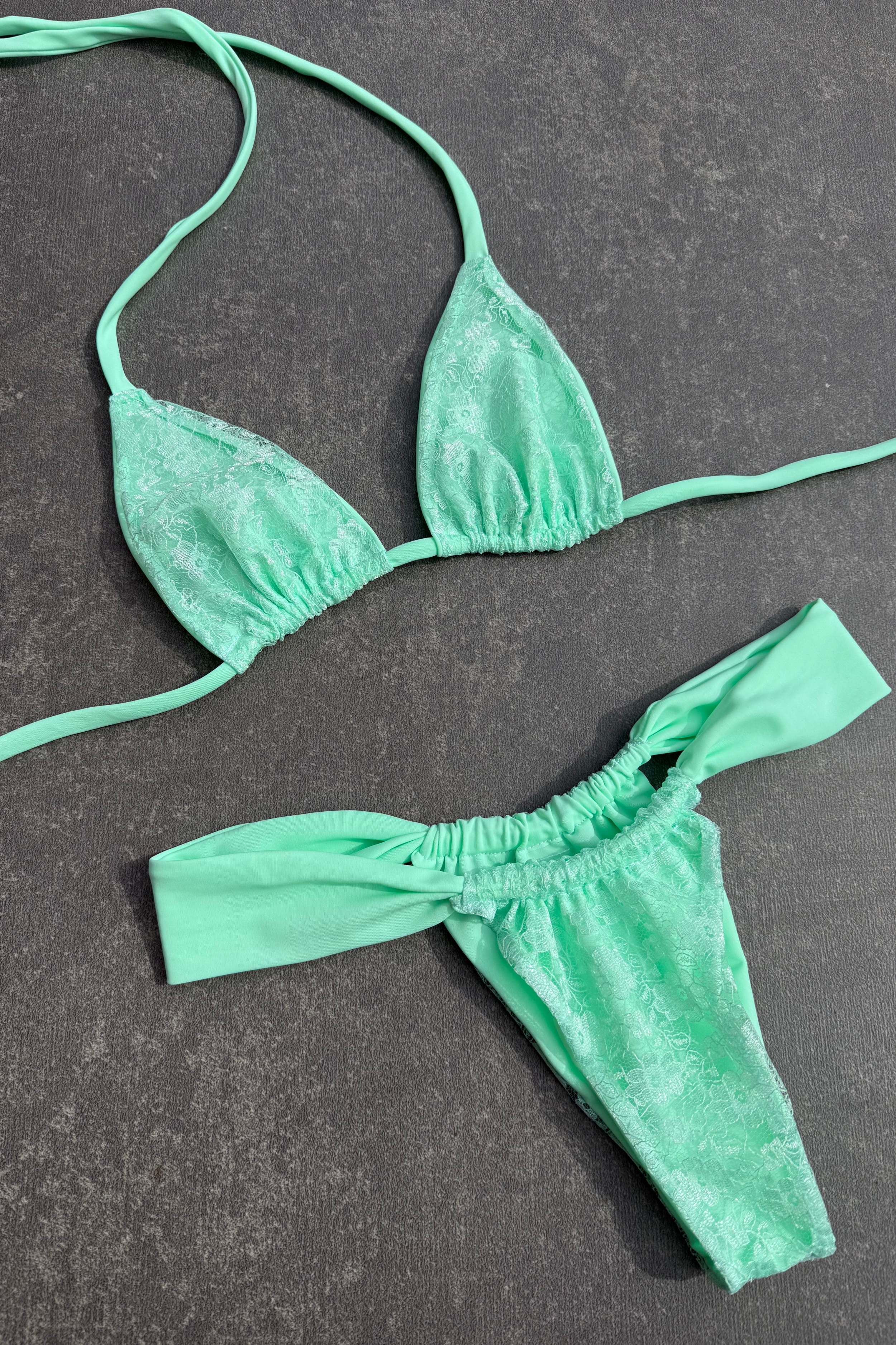 Classic Turquoise Lace Bikini