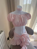 READY TO SEND - Celine Baby Pink Coord with Choker