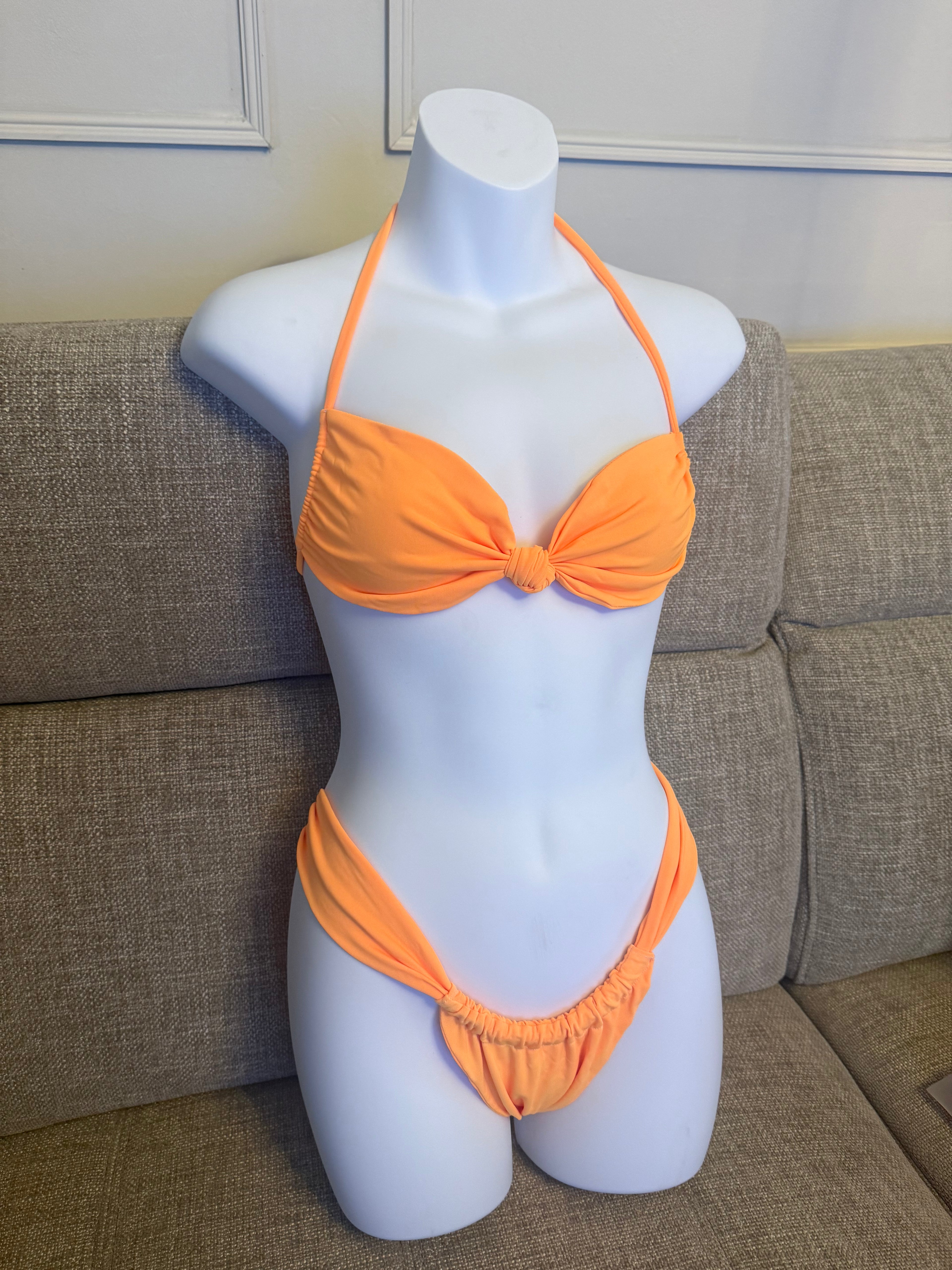 READY TO SEND - Flo Orange All Tied Up Bikini