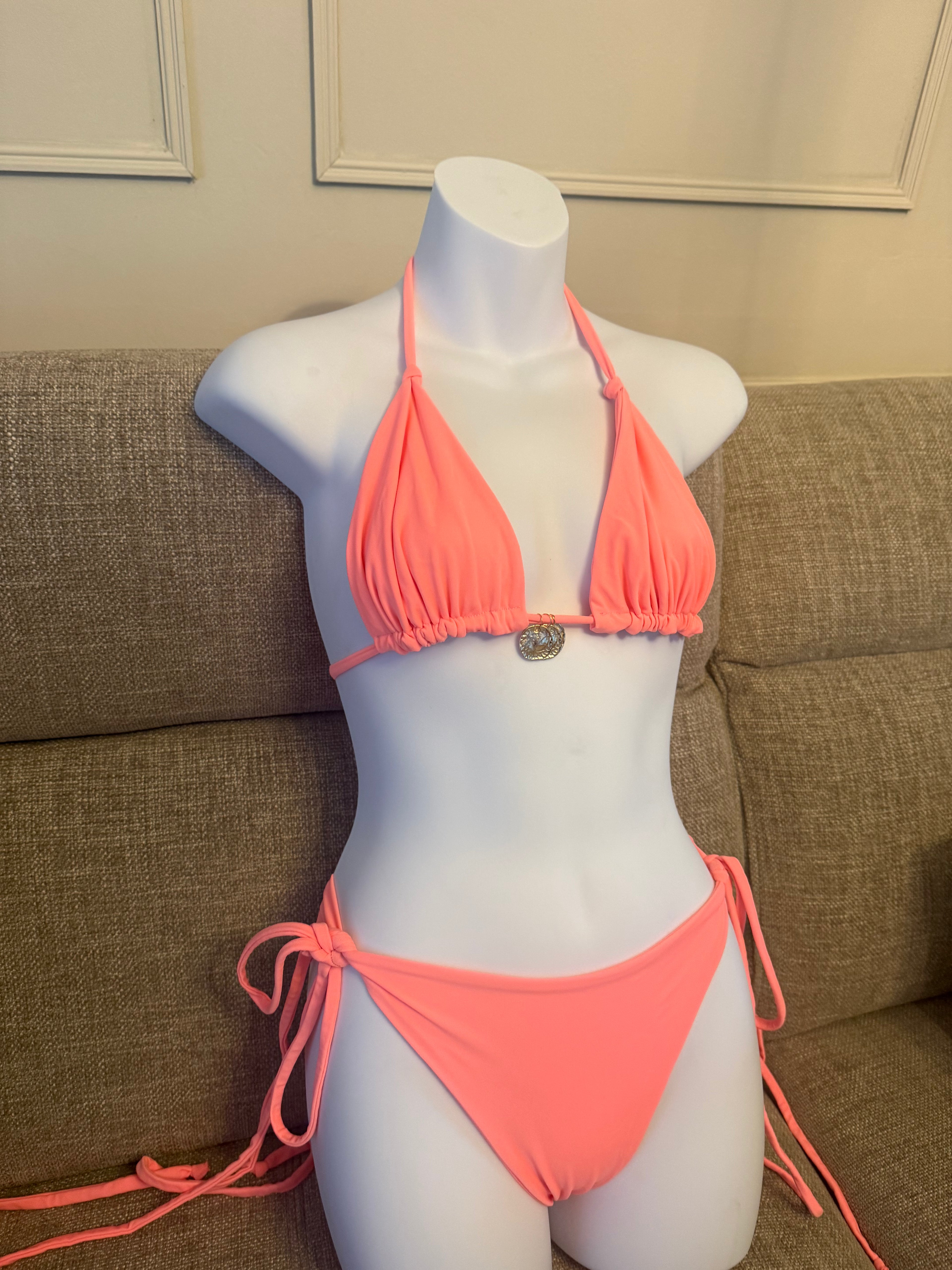 READY TO SEND - Flo Peach Charm Bikini