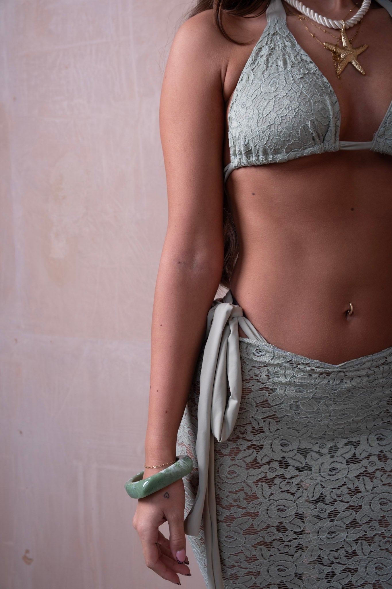 Sage Classic Lace Coord