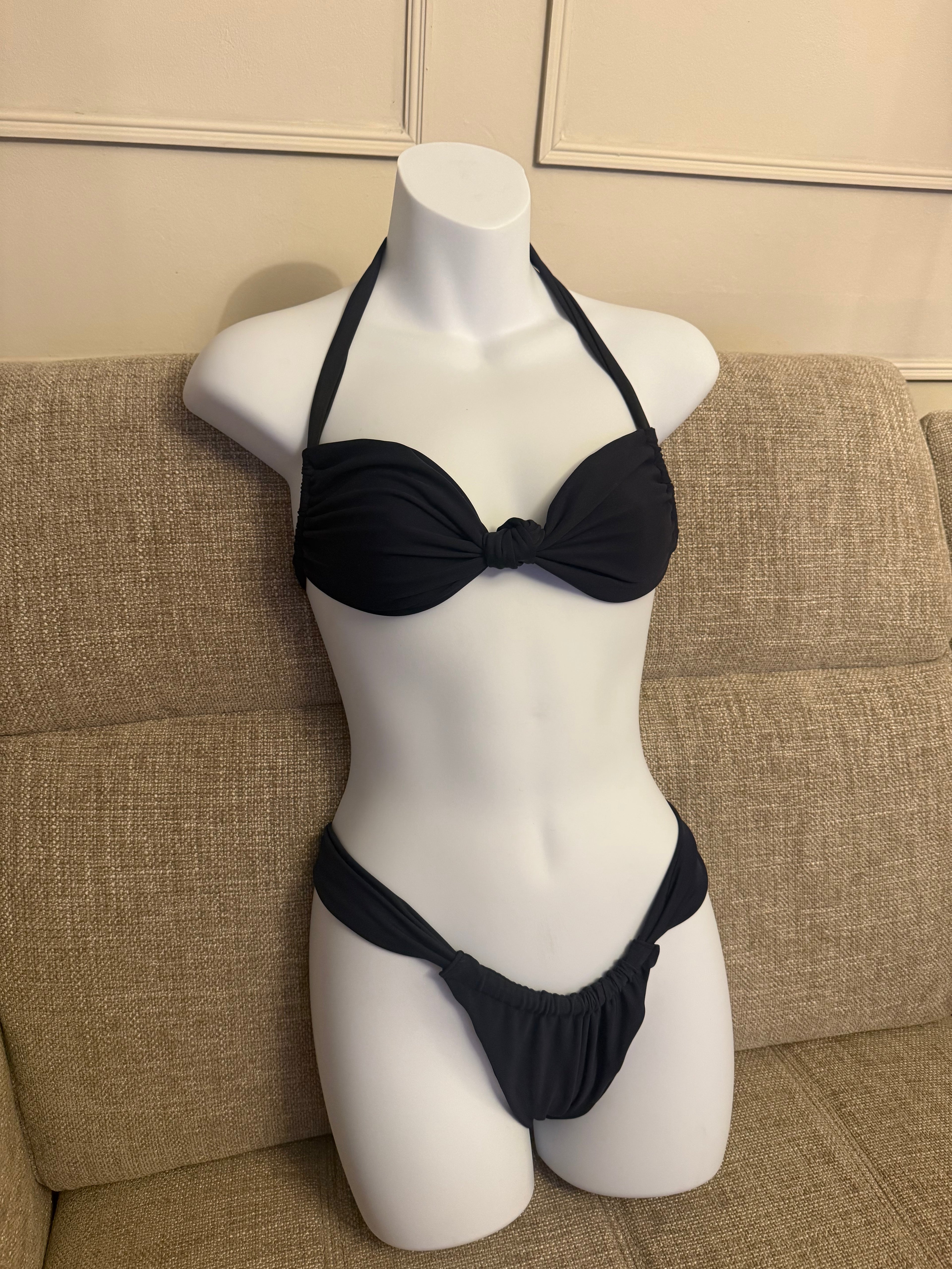 READY TO SEND - Dark Navy All Tied Up with Thick Straps