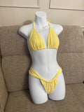 READY TO SEND - Yellow Crochet Lace Bikini