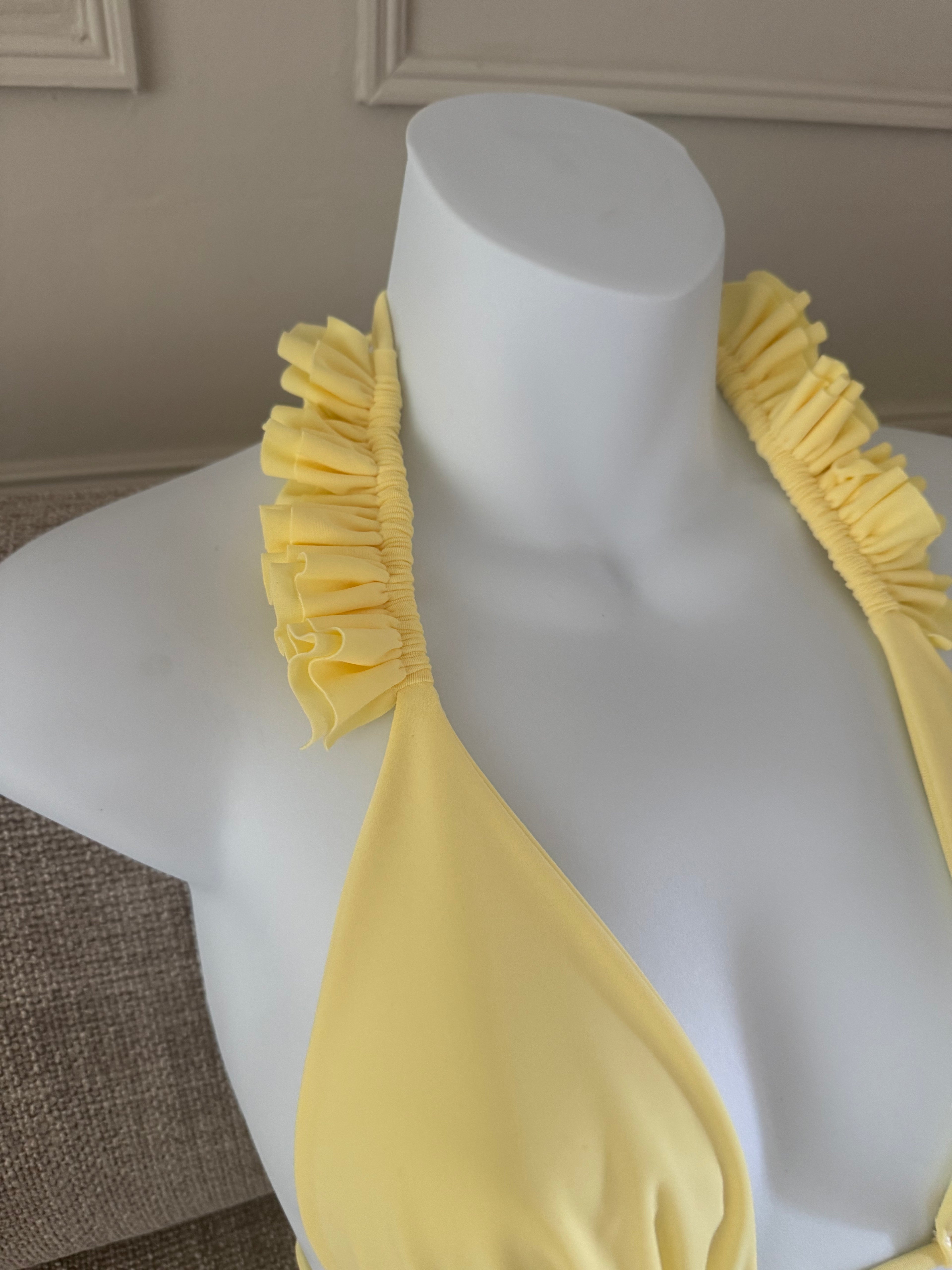 READY TO SEND - Mini Ruffle Lemon Bikini
