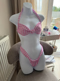 Pink Gingham All Tied Up Bikini