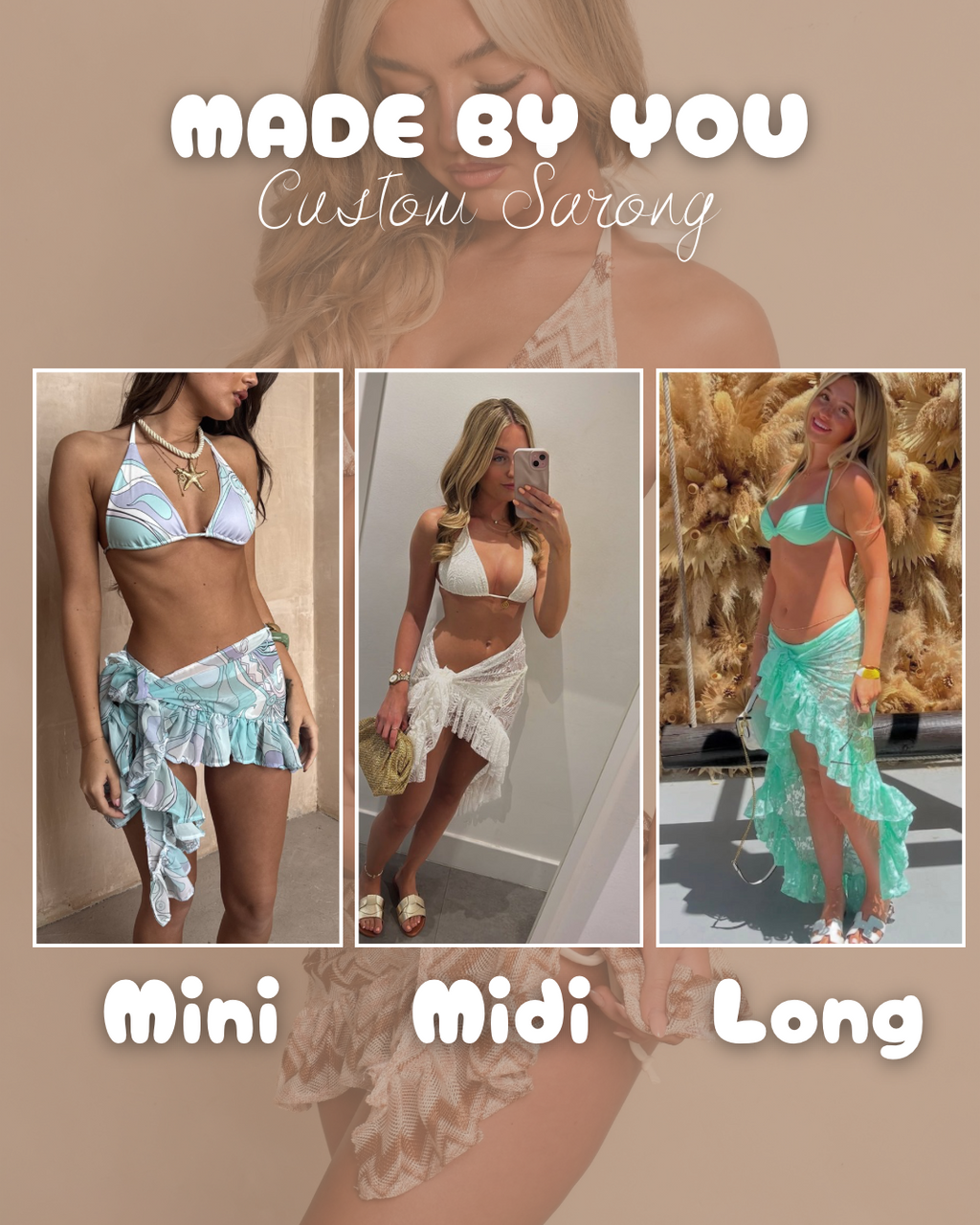Made By You - Ruffle Sarong All Lengths