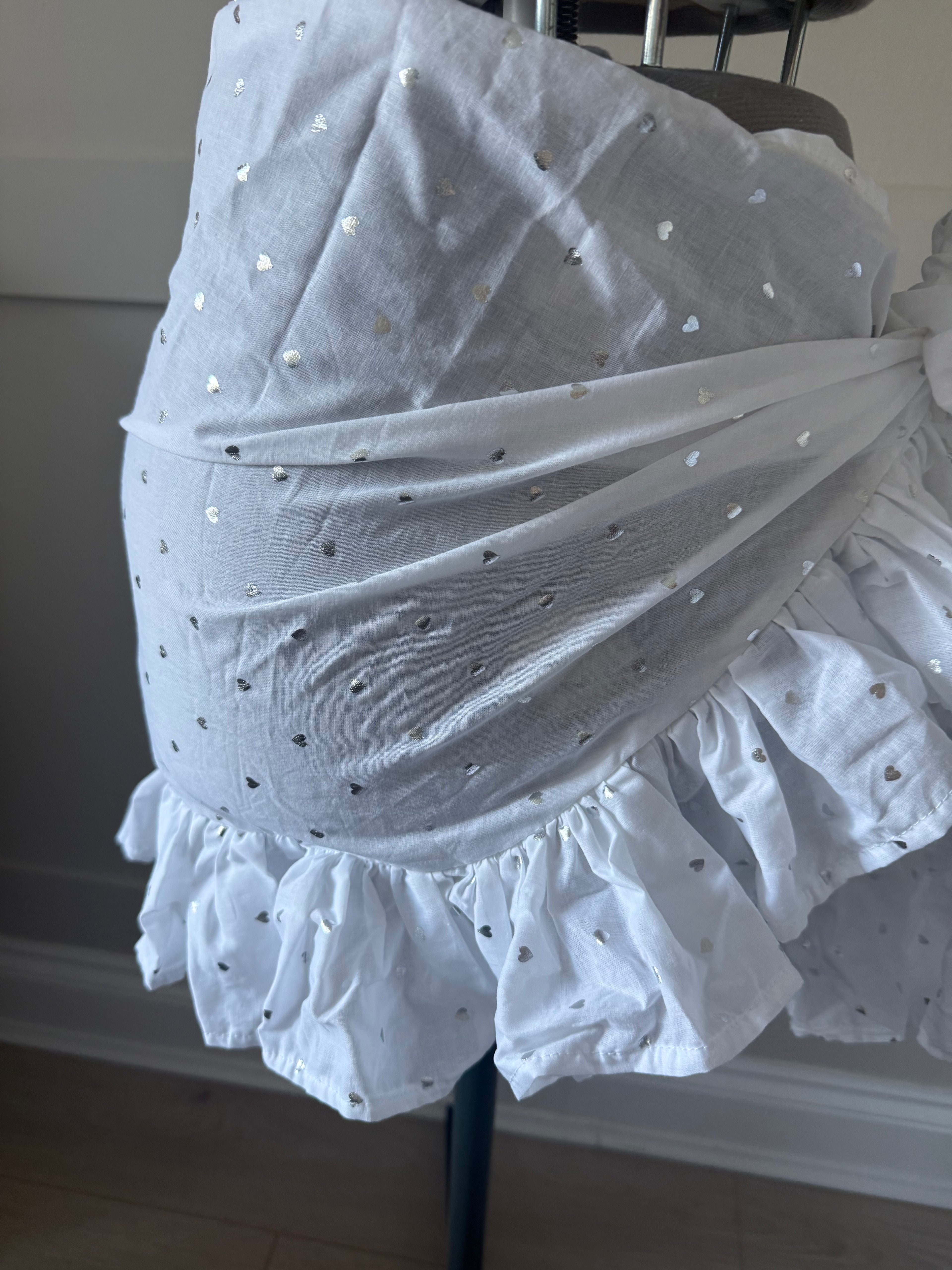 READY TO SEND - Silver Heart Sarong