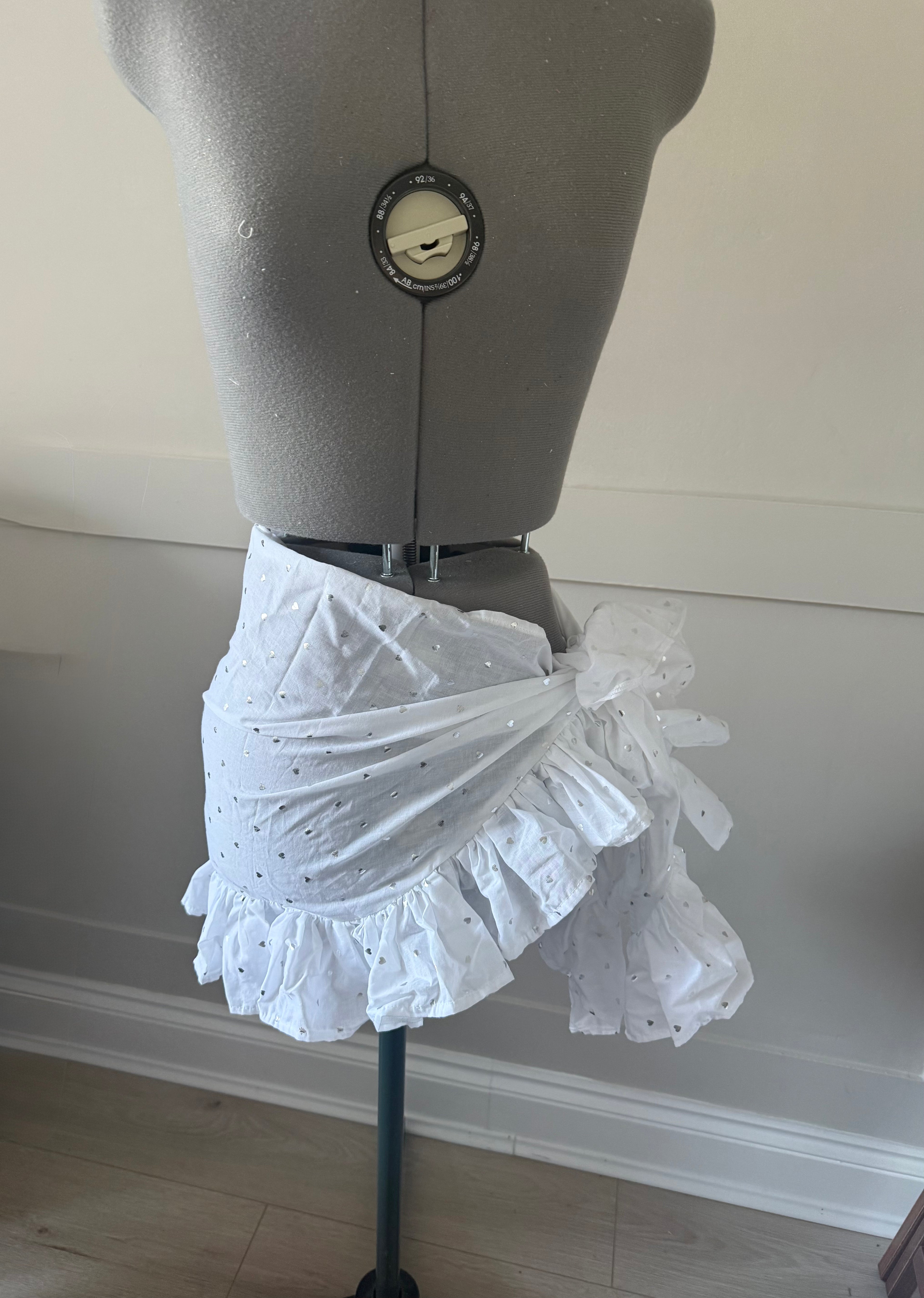 READY TO SEND - Silver Heart Sarong
