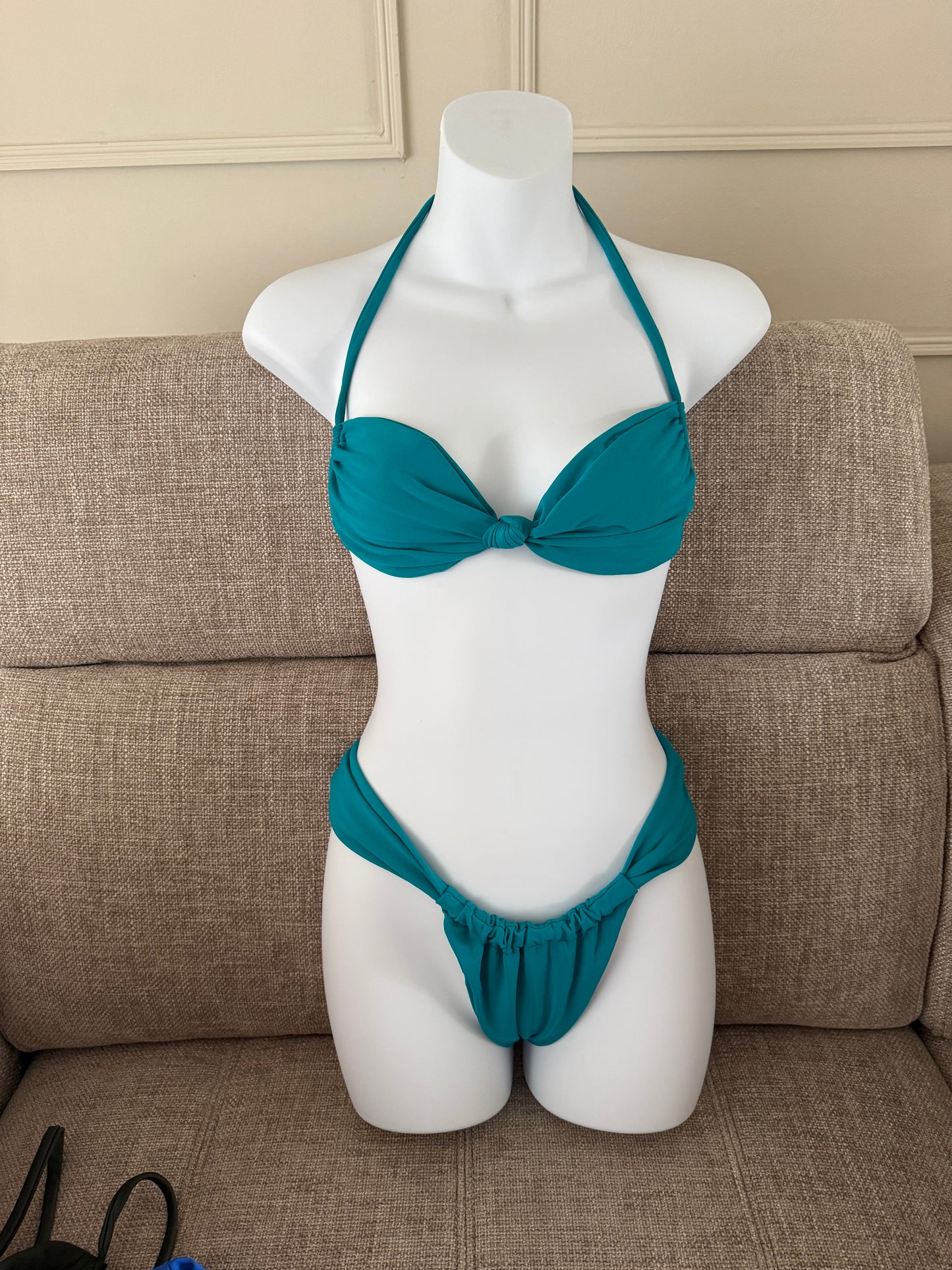 READY TO SEND - All Tied Up Bikini Teal