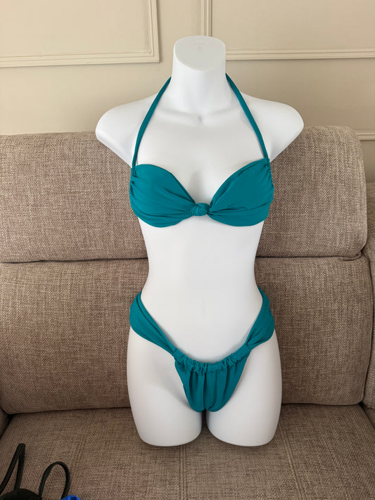 READY TO SEND - All Tied Up Bikini Teal