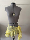 READY TO SEND - Yellow Lace Mini Sarong